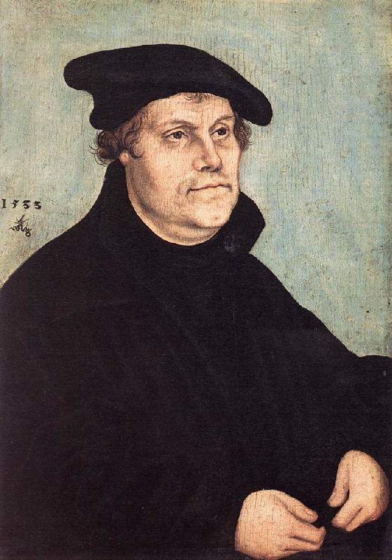 Portrait of Martin Luther dfg, CRANACH, Lucas the Elder